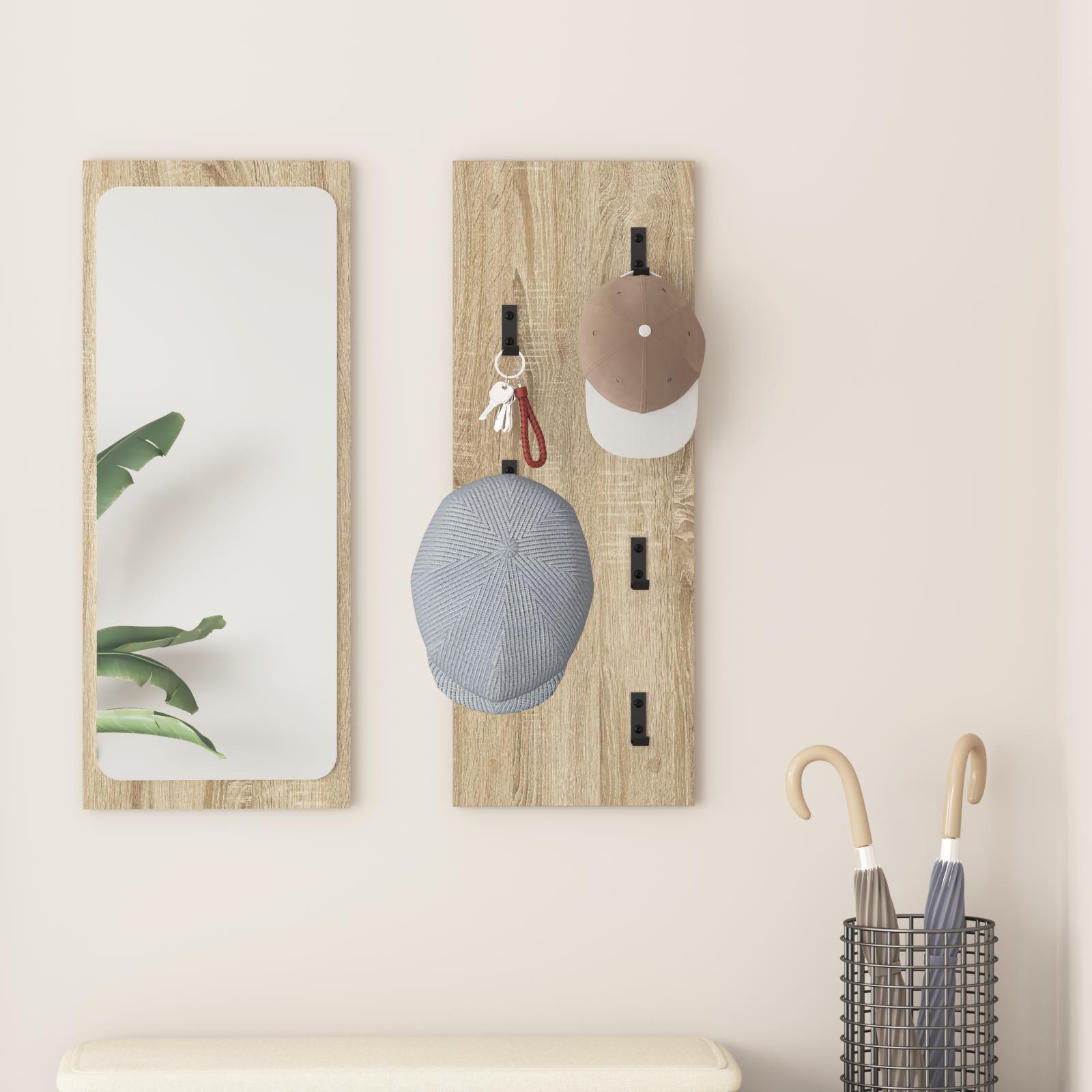 Vægmonteret Jakkeholder Vægmonteret Sonoma-eg 30 x 1.5 x 80 cm