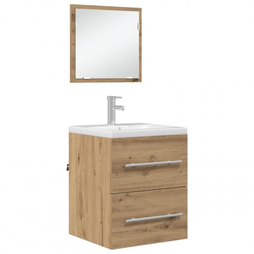 Badeværelsesskab med skuffe 41 x 38.5 x 48 cm Konstrueret træ