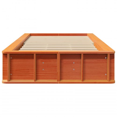 Sengestel voks brun 80 x 200 cm - massivt fyrretræ