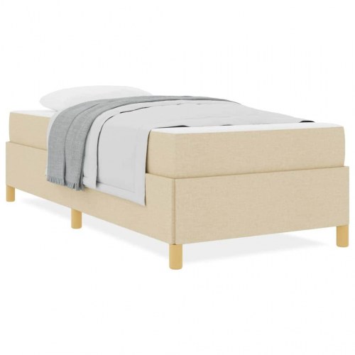 Seng med madras og opbevaring 80 x 200 cm - creme