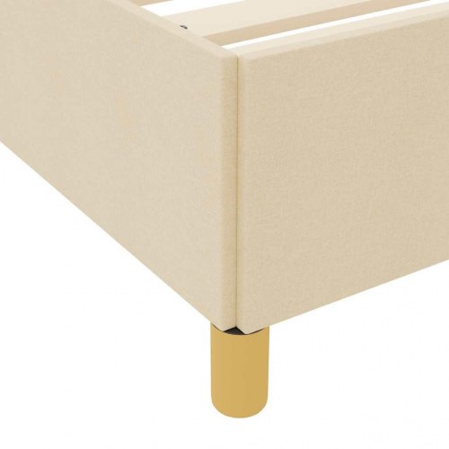 Seng med madras og opbevaring 80 x 200 cm - creme