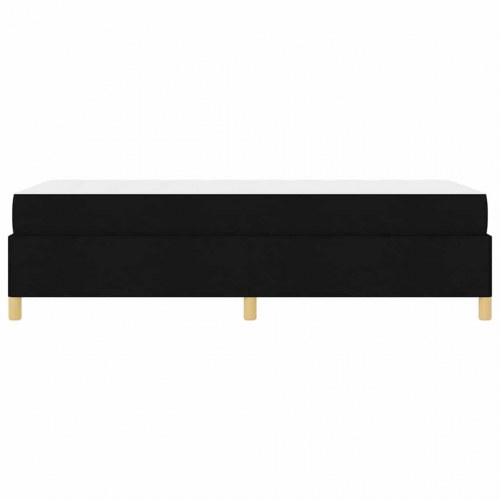 Enkeltseng med madras og opbevaring - sort 90 x 200 cm