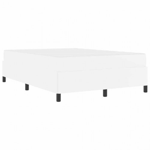 Sengestel med madras Hvid 160 x 200 cm Stof