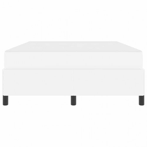 Sengestel med madras Hvid 160 x 200 cm Stof