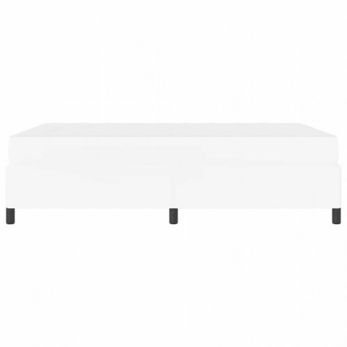 Sengestel med madras Hvid 160 x 200 cm Stof