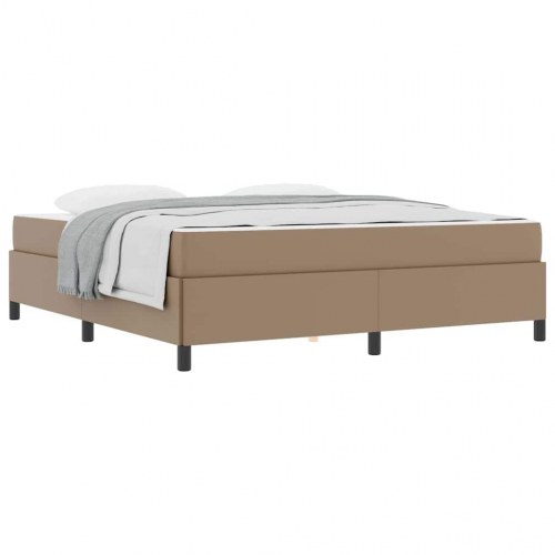 Sengestel med madras 180 x 200 cm i cappuccino stof