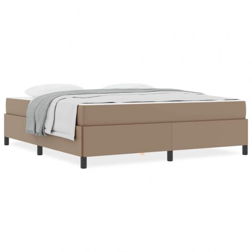 Sengestel med madras 180 x 200 cm i cappuccino stof
