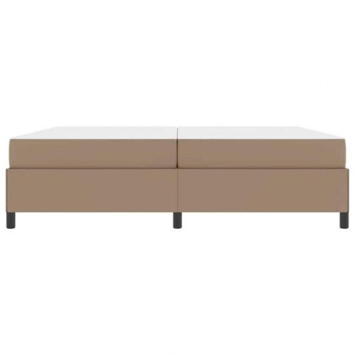 Sengestel med madras 200 x 200 cm i stof - cappuccino