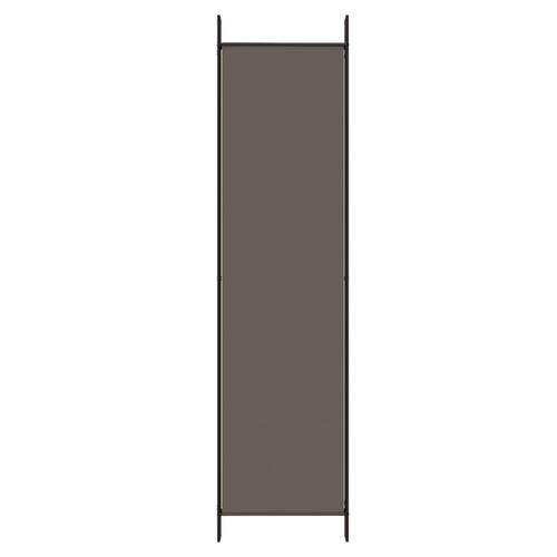 5-panels rumdeler 250x200 cm stof antracitgrå (OUTLET A)