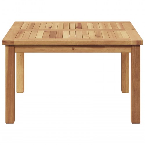 Sofabord i massiv teaktræ - brun, 60 x 60 x 36 cm