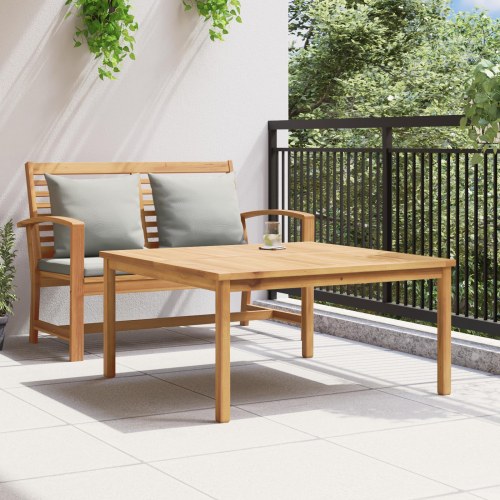 Sofabord Brun 110 x 110 x 45 cm Massivt teaktræ