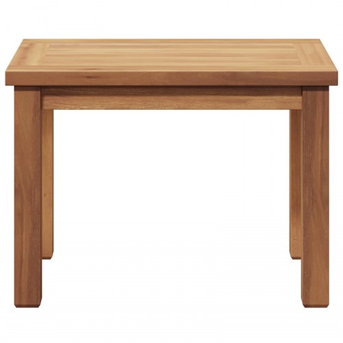 Sofabord i massiv teak - brun 50 × 35 × 36 cm til haven/terrassen