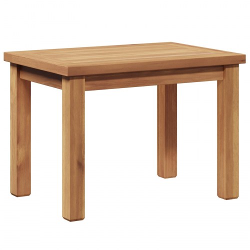 Sofabord i massiv teak - brun 50 × 35 × 36 cm til haven/terrassen