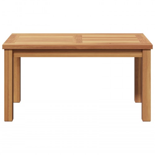 Sofabord i massiv teaktræ - brun 70 x 40 x 36 cm