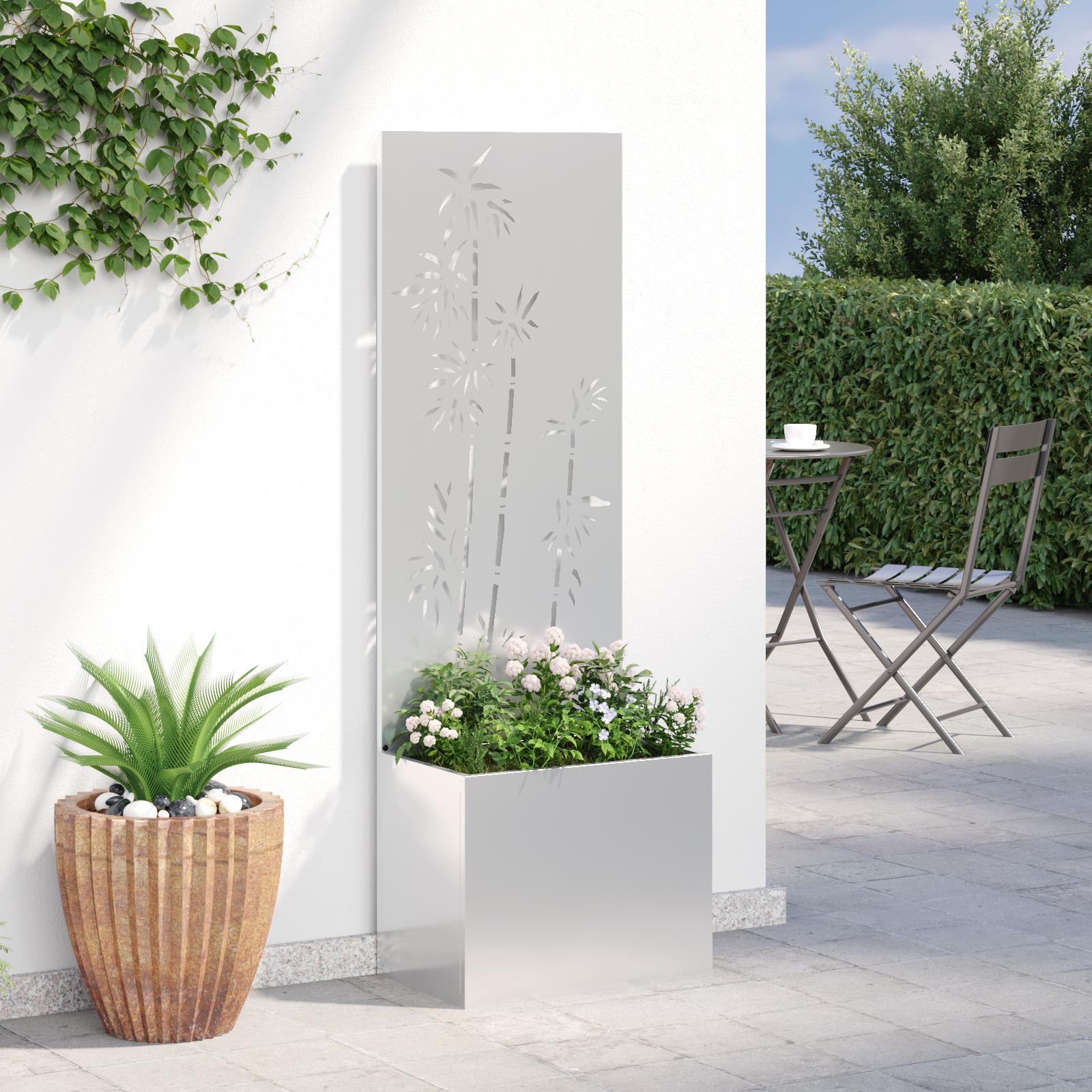Have privatliv skærm Sølv 50 x 140 cm Galvaniseret stål