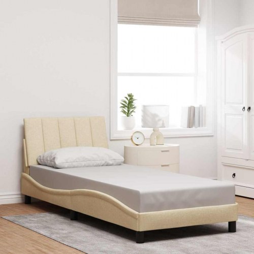 Sengeramme Hanko 90 x 200 cm uden madras - creme