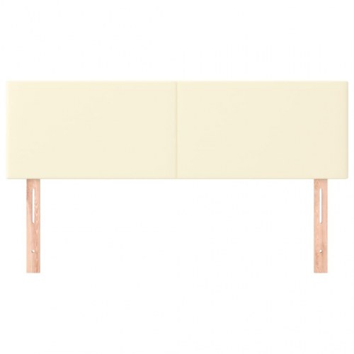 Sengegavl 144 x 5 x 78/88 cm - cremefarvet