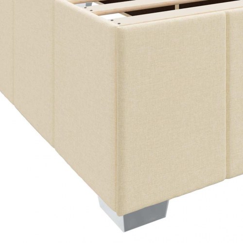 Sengestel med madras 100 x 200 cm - creme