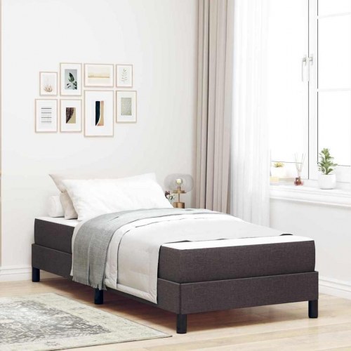Kontinentalseng mørk brun 90 x 190 cm - stof
