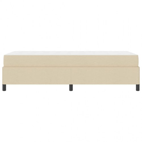 Kontinentalseng i stof 90 x 190 cm - creme