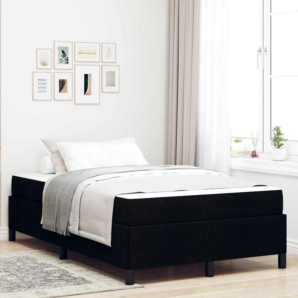 Box Spring Seng Sort Og Sort 120 X 190 Cm