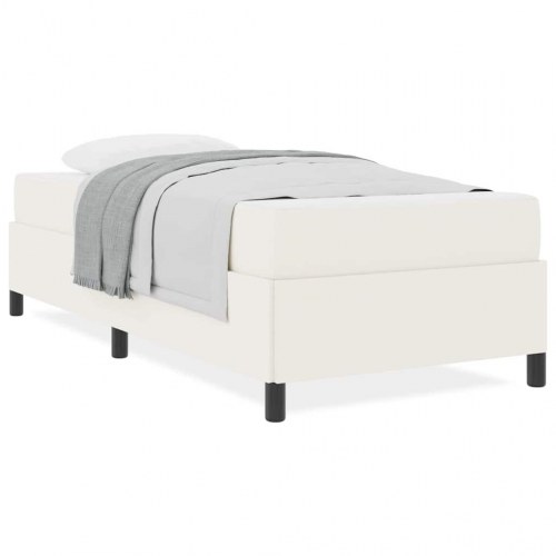 Sengestel med madras - creme 80 x 200 cm