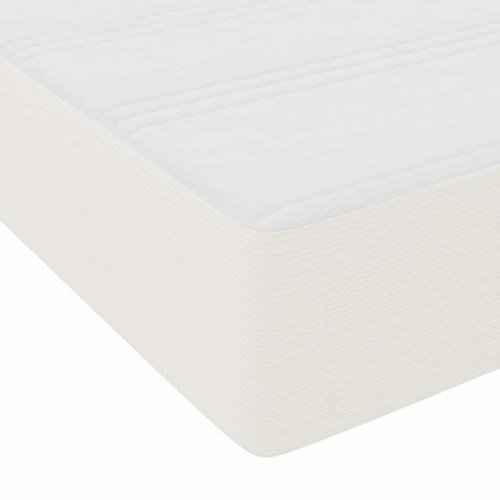 Sengestel med madras - creme 80 x 200 cm