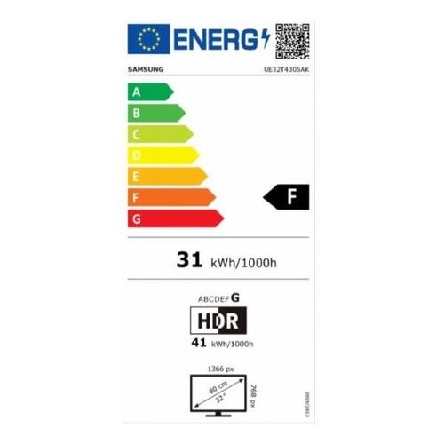Smart TV Samsung UE32T4305 32" HD LED WiFi Sort