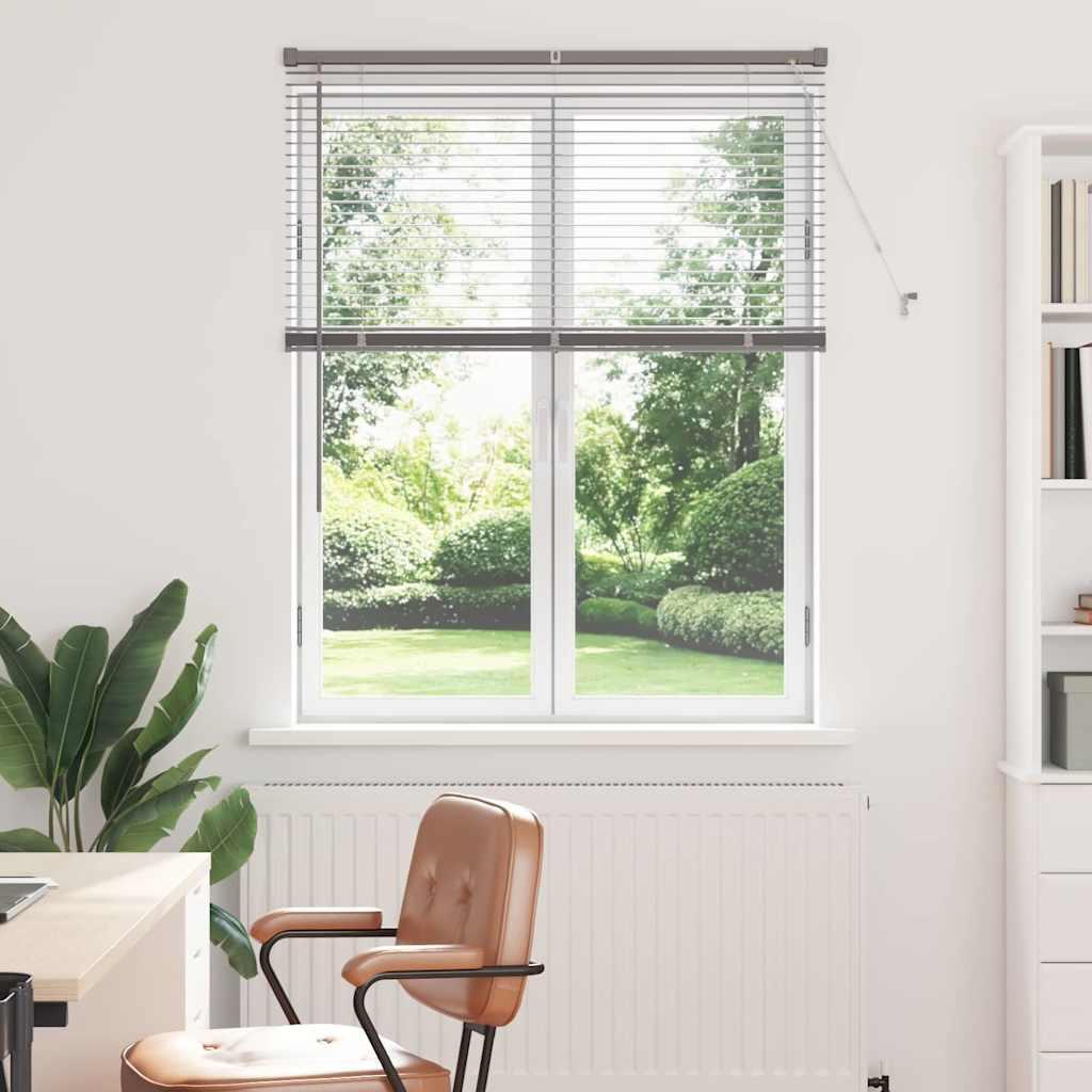 Vindues Blind med gardiner Sølv Aluminium
