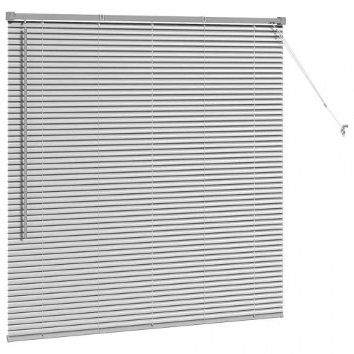 Vindues Blind med gardiner Sølv Aluminium