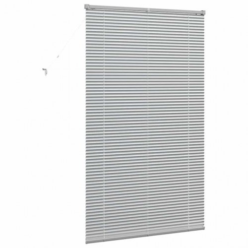 Persienne i aluminium - sølv, 175 x 100 cm, 25 mm