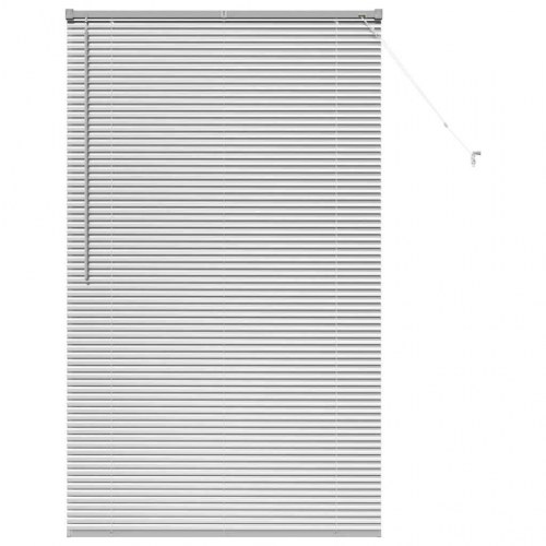 Persienne sølv 175 x 105 cm - 25 mm aluminium