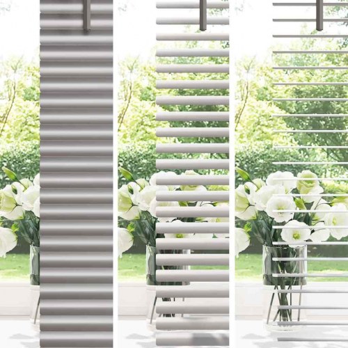 Persienne sølv 175 x 105 cm - 25 mm aluminium