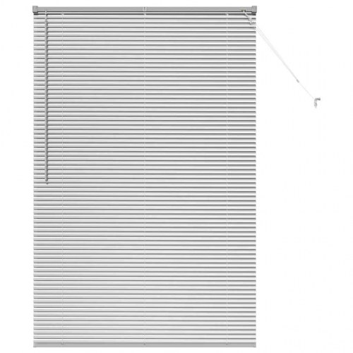 Persienne i aluminium - sølv, 175 x 120 cm