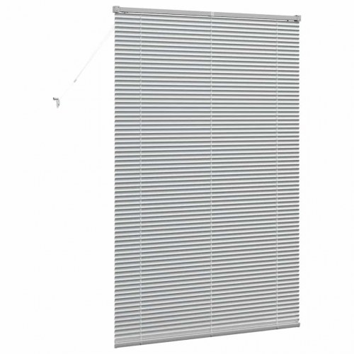 Persienne i aluminium - sølv, 175 x 120 cm