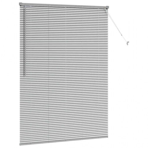 Vindues Blind med gardiner Sølv Aluminium