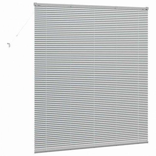 Persienne sølv 175 x 160 cm - aluminium