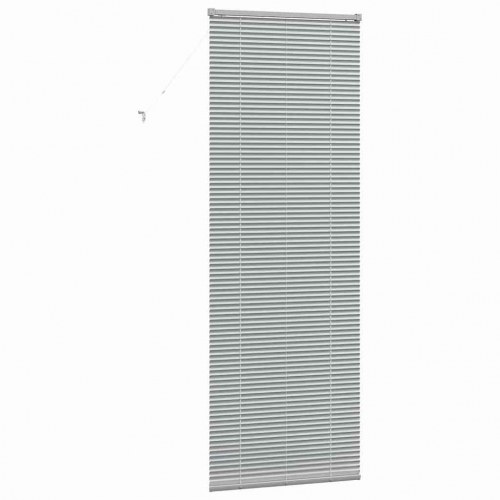 Persienne i aluminium - sølv, 220 x 70 cm