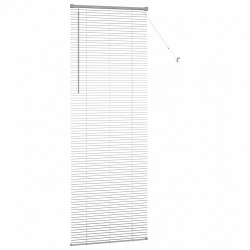 Vindues Blind med gardiner Sølv Aluminium