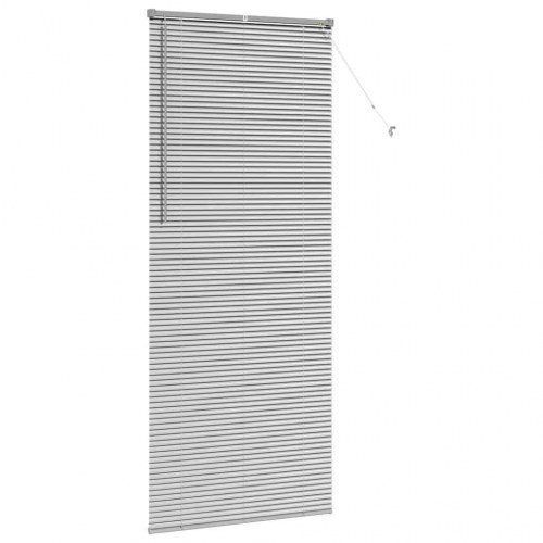 Persienne sølv 220 x 85 cm - aluminium