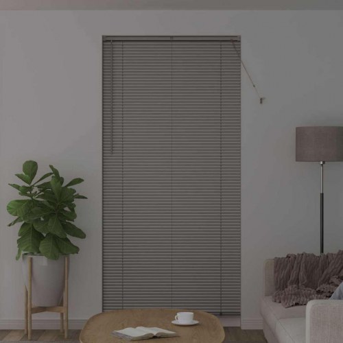 Persienne sølv 220 x 100 cm - 25 mm aluminium