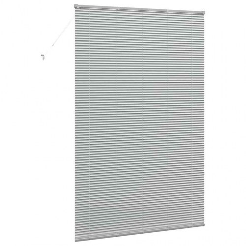 Persienne sølv 220 x 140 cm - 25 mm aluminium