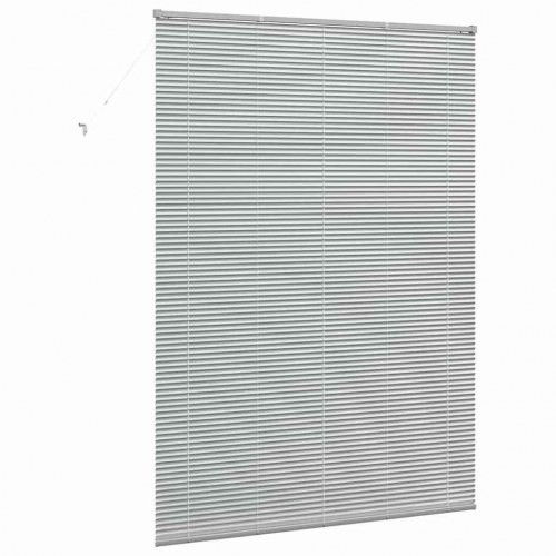 Vindues Blind med gardiner Sølv Aluminium