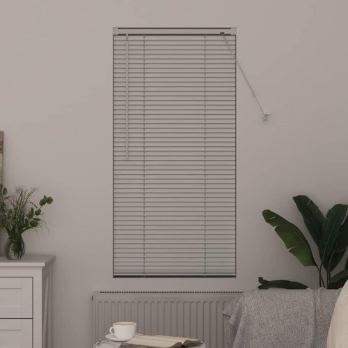 Persienne i aluminium - hvid, 130 x 60 cm