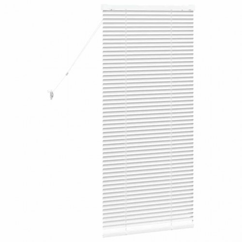Persienne i aluminium - hvid, 130 x 60 cm