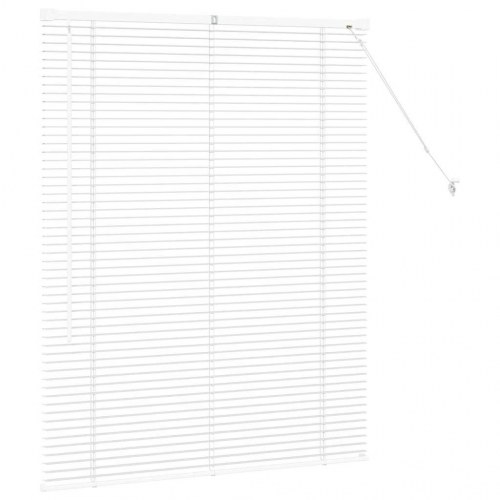Persienne hvid 130 x 100 cm - 25 mm aluminium