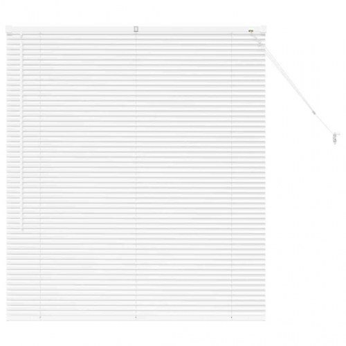 Persienne hvid 130 x 120 cm - 25 mm aluminium