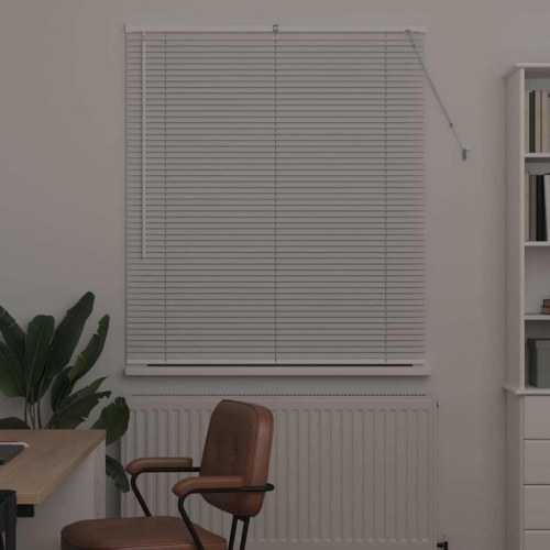 Persienne hvid 130 x 120 cm - 25 mm aluminium