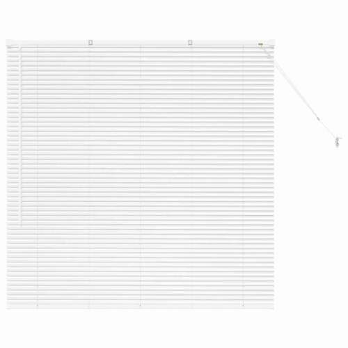 Persienne i aluminium - hvid 130 x 125 cm