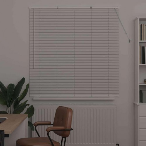 Persienne i aluminium - hvid 130 x 125 cm
